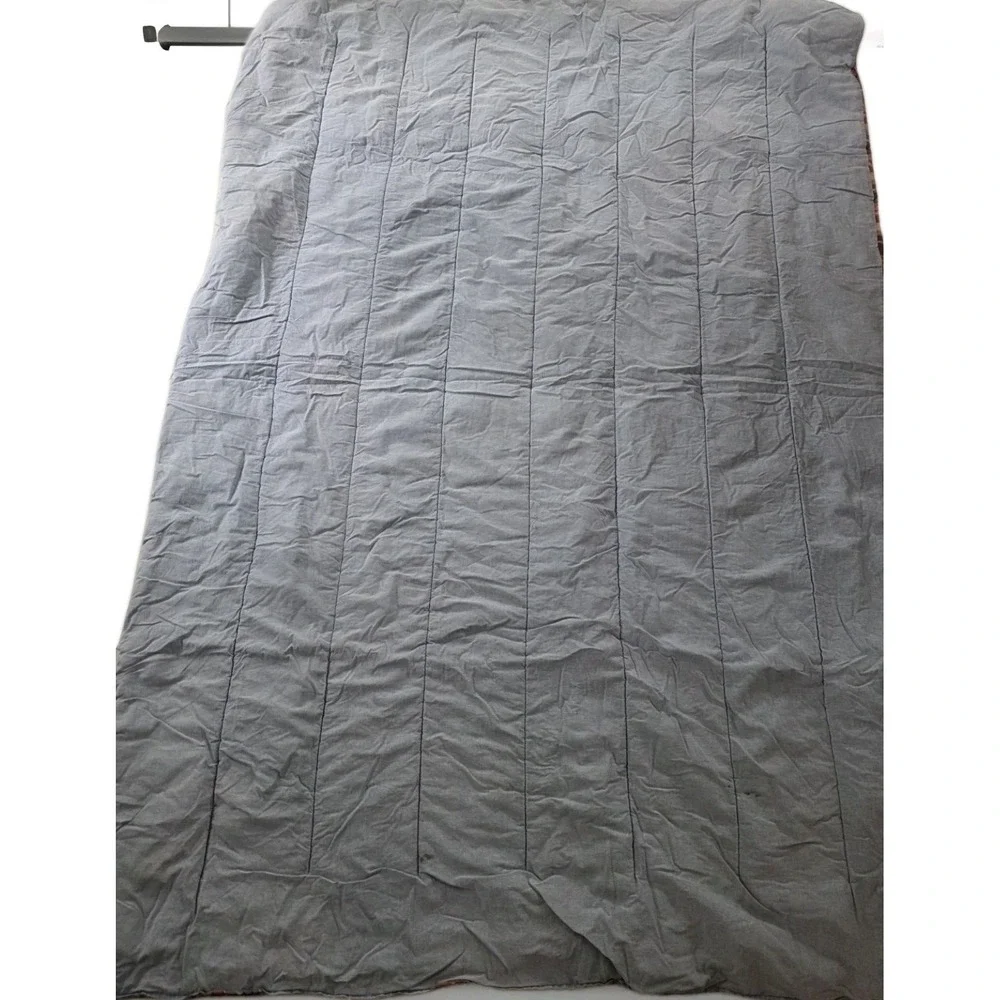 Vintage RALPH LAUREN Garrison Madras Plaid Reversible Comforter Made in USA Twin